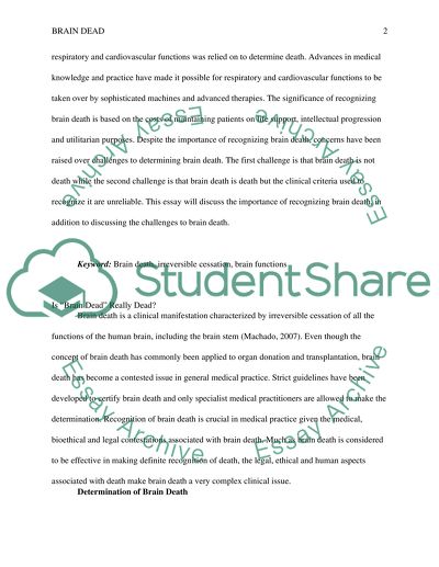 Is Brain Dead Really Dead