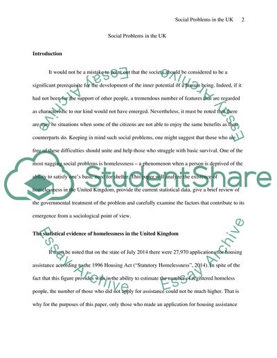 Social Problems in the UK