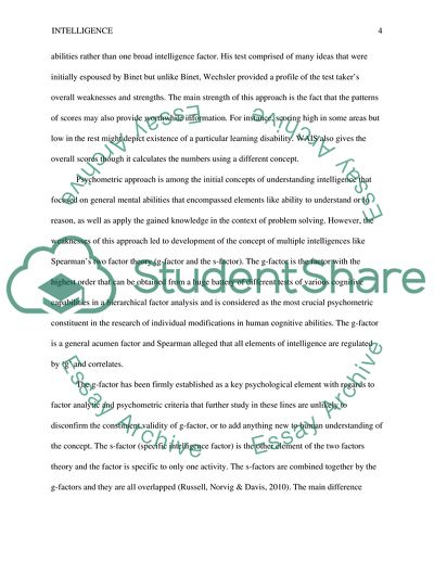 Numerous Concepts of Understanding Human Intelligence