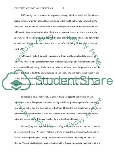 Identity and Social Networks