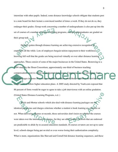 Correspondence education essay image