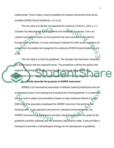 Clinical Guidelines Assessments