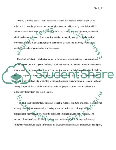 What is the best way to address obesity in the United States