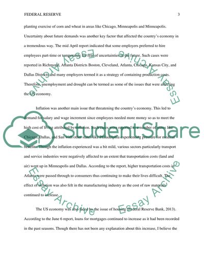 Federal Reserve and the Performance of the US Economy