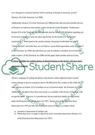 The Problematic Offence of Terrorism