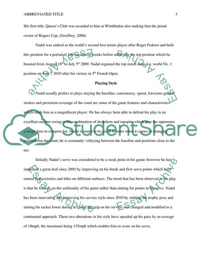 Inequalities of Rafael Nadal