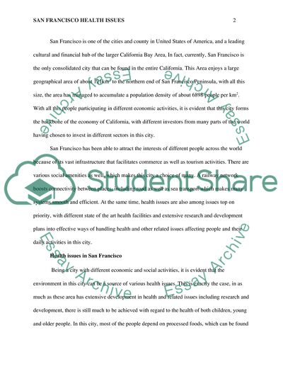 San Francisco Health Issues