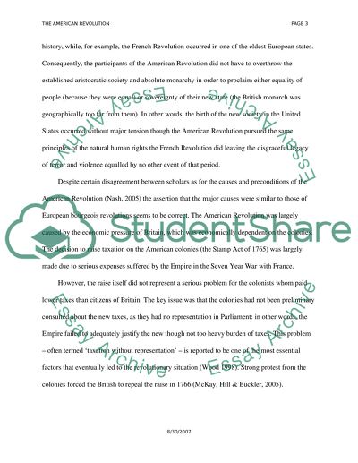 The Origins of the American Revolution