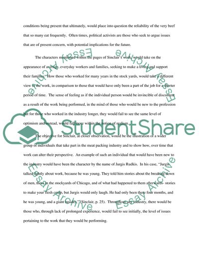 Political Activism of The Jungle