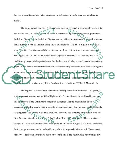 Views on the U.S. Constitution