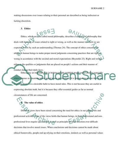 Professional Discretion and Crossing Ethical Boundaries