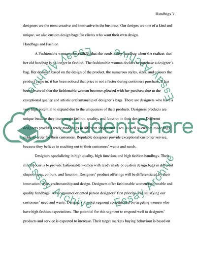 Luxury Goods Industry: Designer Handbags