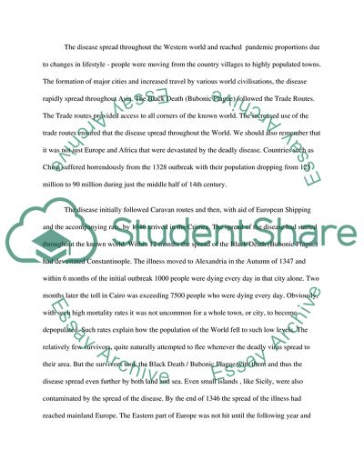 History of the Black Death / Bubonic Plague