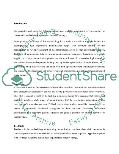 Education of Parents in a Community to Promote Vaccination