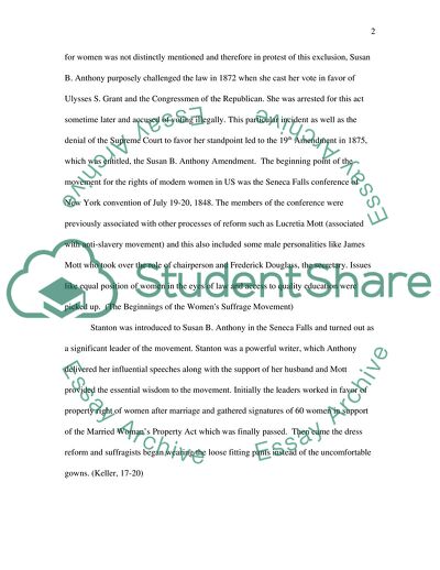 Women Suffrage and the Civil Rights Movement