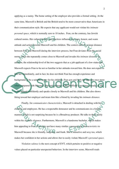 Expectancy Violation theory