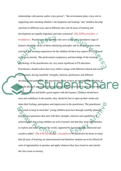 The Role of Cultural Development in the EYFS Curriculum