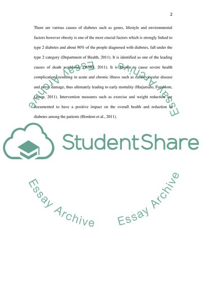 General information on Diabetes