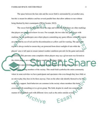 A close reading of a specific and familiar space