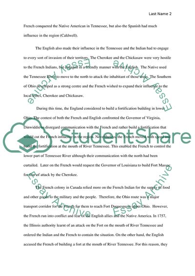 Tennessee History of Native Americans and the time period leading up to and during the French and English incursion