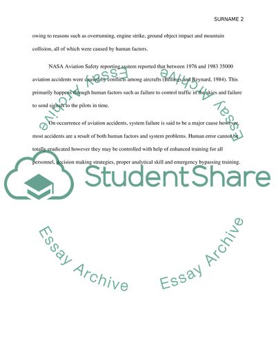 Aviation safety and human factors