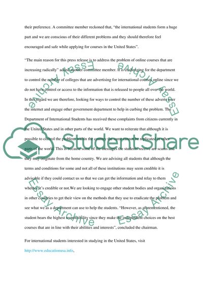 Public affair class media material plan