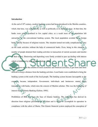 The Concept of Islamic Banking