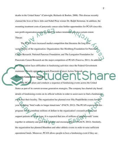 Marketing Analysis - Pancreatic Cancer Action Network