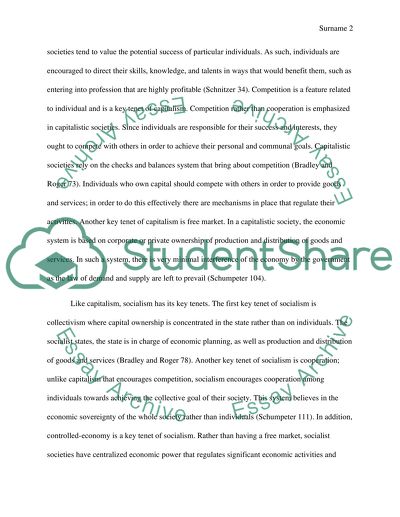 Capitalism and Socialism