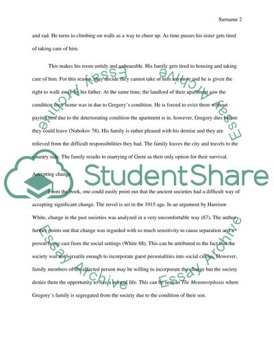 Franz Kafkas The Metamorphosis