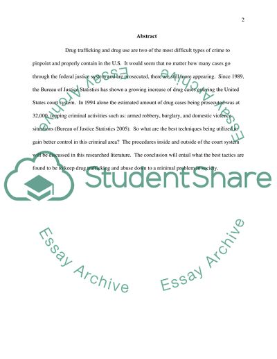 Prosecution of Drug Cases Inside and Outside of the Court System