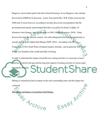 The History of Australian Mining