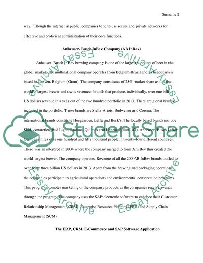Srategic analysis of an e-business application initiative