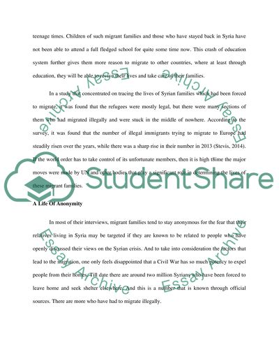 Push and pull factors in Syrian migration