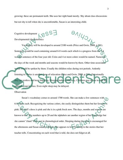 Physical and Biological Movement and Cognitive Development of a Child