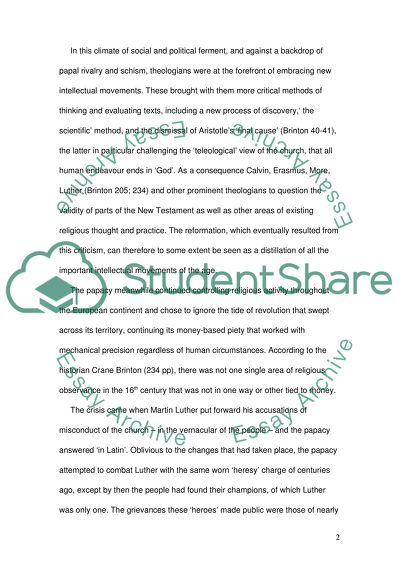 Reformation A Vital Catalyst for Modernity