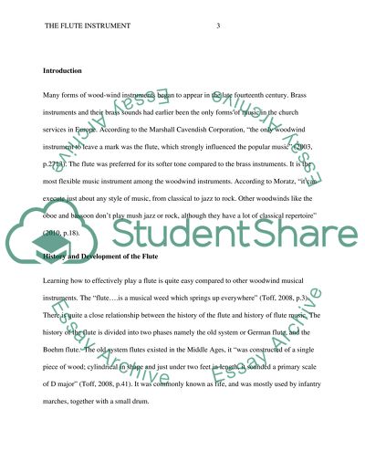 The Flute Instrument