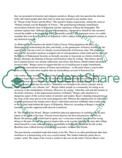 Heroism and Treachery in Jorge Luis Borges