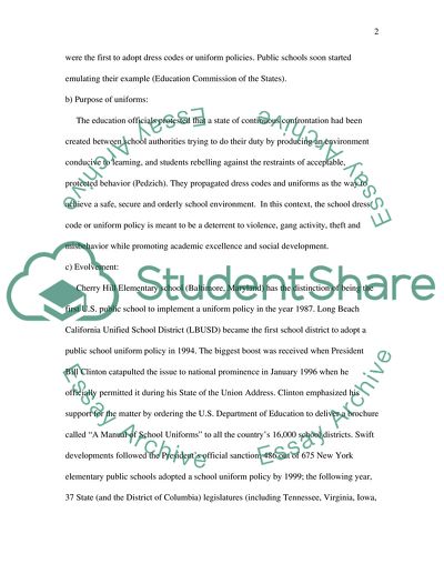 Dress Codes in Public Schools
