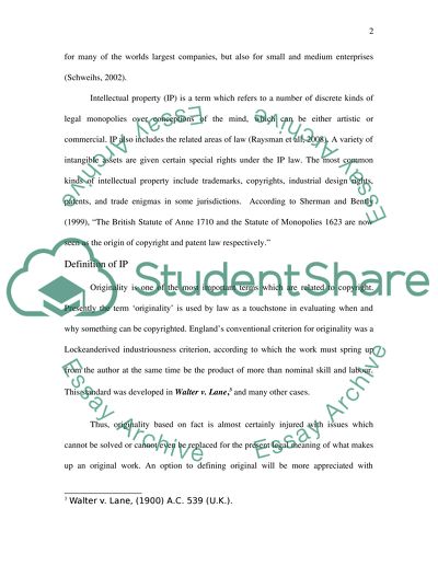 Concepts of Intellectual Property Law