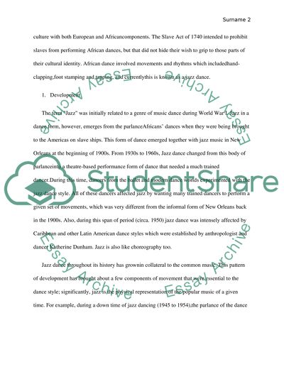 Jazz Dance in Movies