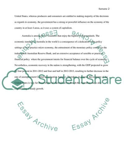 Assessing Economic Performance Between Two Countries