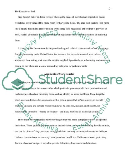 The Rhetoric of Pork