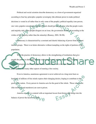 Wealth and power in America