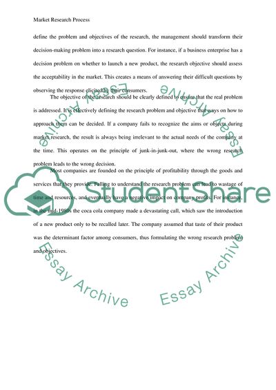 What is the most important step in the market research process Why What might occur if an error is made in this step