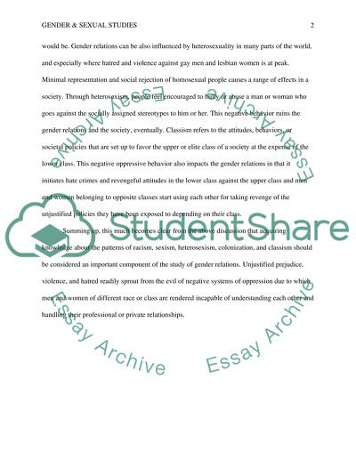 Racism and Sexism in Gender Relations