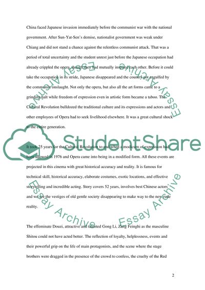 Farewell, My Concubine