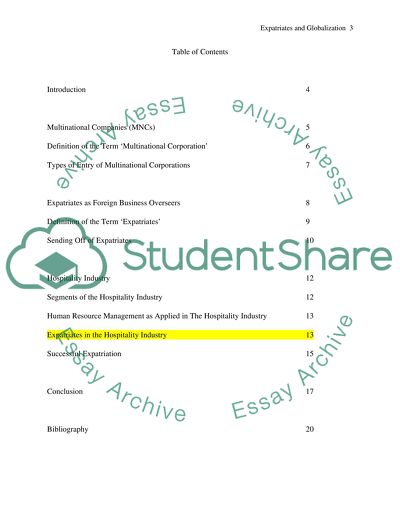 Human Resources and the Use of Expatriates