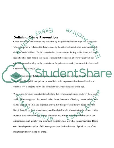 The Responsibility of Public in Crime Control Strategies