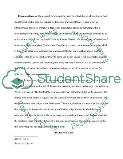 Illegality as a Ground for Judicial Review